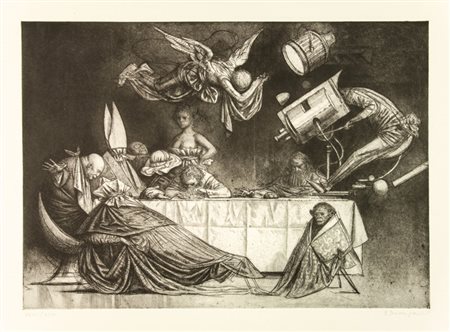 Riccardo Tommasi Ferroni (1934-2000). Italy in agony. Acquaforte e acquatinta...