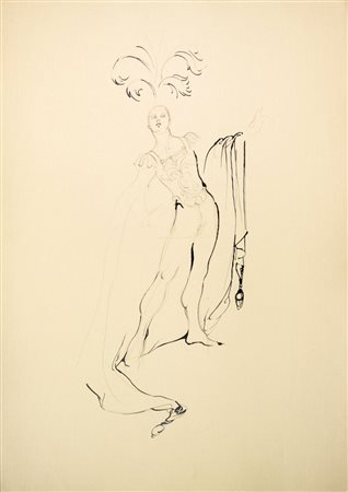 Anna Anni (1926-2011). Tre bozzetti per costumi teatrali. 1960 ca. Lotto...