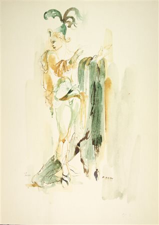 Anna Anni (1926-2011). Tre bozzetti per costumi teatrali. 1968 ca. Lotto...