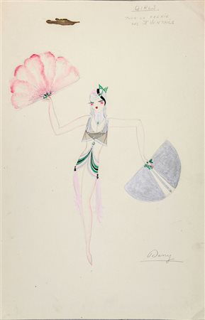 L. Dany Barry (? -1937). Girls pour la feerie des eventails. 1930/34 ca....