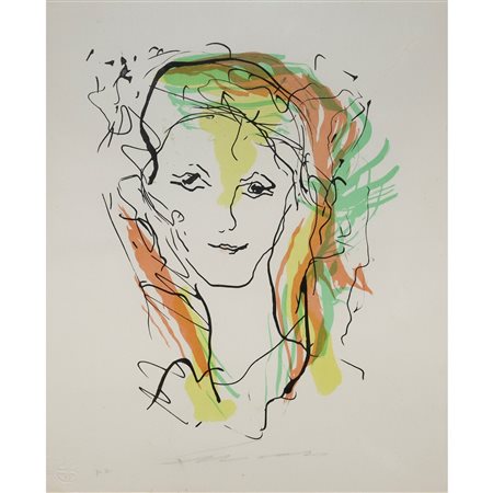 Ernesto Treccani (Milano 1920-Milano 2009)  - Volto