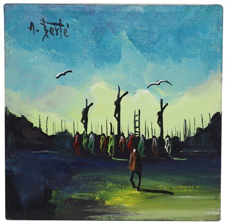 Antonio Bertè (Napoli 1936-Napoli 2009)  - Senza titolo , Deposizione