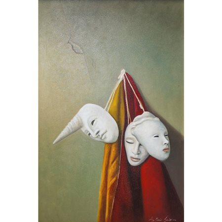 Antonio Sciacca (Catania 1957)  - Maschere e drappi
