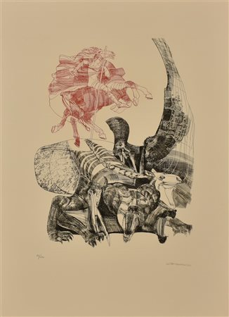 Walter Cremonini SENZA TITOLO acquaforte-acquatinta su carta, battuta cm...