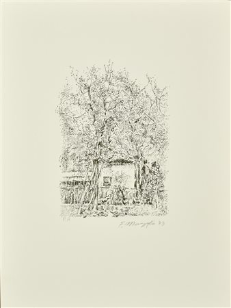 Francesco Monzeglio PRIMAVERA litografia su carta, cm 50x35, es. P.A. firma e...