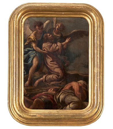 Giacinto Brandi (attr.)

"Cristo sorretto dagli angeli"
olio su rame (cm 18x13)