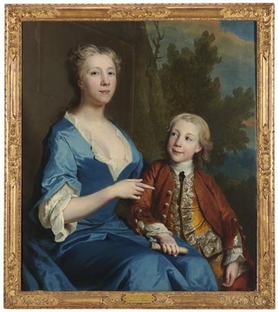 Maestro inglese del secolo XVIII

"Ritratto di famiglia"
olio su tela (cm 95x83
