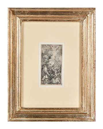 Albrecth Altforfer "Il riposo durante la fuga in Egitto"
bulino (mm 43x79)
In co