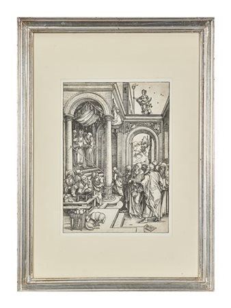 Albrecht Durer "La presentazione della Vergine al tempio", dalla serie "Vita del