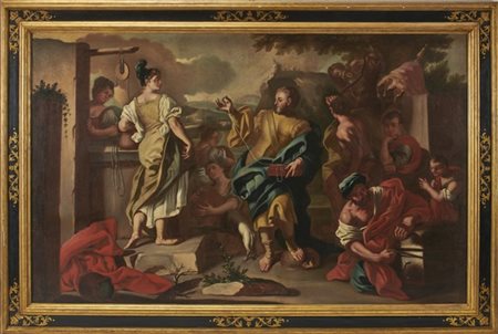 Da Francesco Solimena, seguace del secolo XVIII

"Eliezer e Rebecca al pozzo"
o