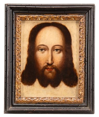 Scuola della fine del secolo XVII

"Volto di Cristo"
olio su rame (cm 22x17)
in