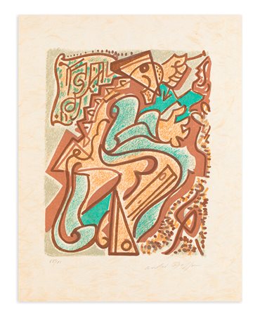 ANDRÉ MASSON (1896-1987) - Senza Titolo (Une étoile de craie)