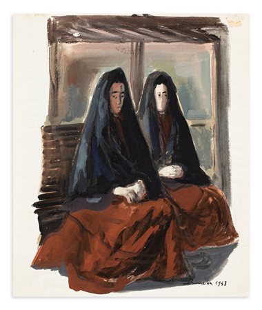 BRUNETTA MORETTI MATELDI (1904-1989) - Senza Titolo, 1943