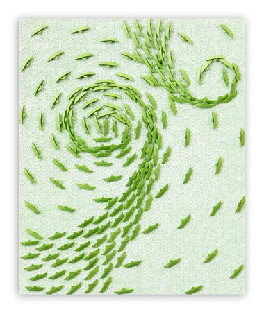 RICCARDO GUSMAROLI (1963) - Vortice Verde, 2022