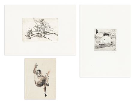 AUTORI VARI (BERNARDINI, LURAGHI E ANONIMO) - Lotto unico di 5 opere