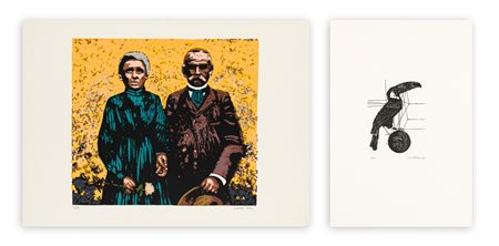 AUTORI VARI (TRUBBIANI E SALIOLA) - Lotto unico composto da 2 opere grafiche