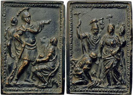  
Lotto di due placchette Officine romane, sec. XVIII
 