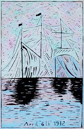 MONDINO Aldo, Barca che affonda - April 6th 1912