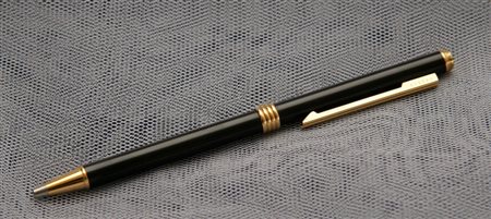 Christian Dior CAC515 penna a sfera - lacca nera e finiture dorate