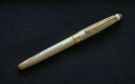 Montblanc Meisterstuck solitaire sterling 1646 penna a sfera - argento con...