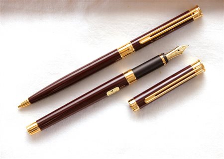 Montblanc Noblesse le lacche stilografica + matita - lacca bordeaux con...