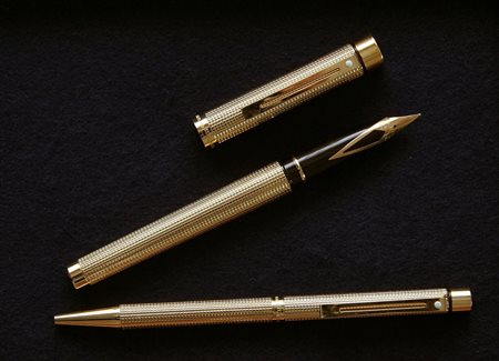 Sheaffer Targa Collection Godron stilografica + penna a sfera - pennino in...