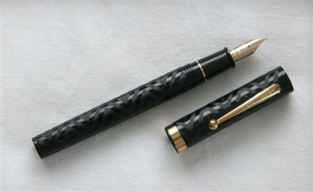Sheaffer 1920 U.S.A. - Zig Zag stilografica - pennino placcato oro 23 kt