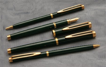 Waterman Gentleman stilografica + penna a feltro + penna a sfera + matita -...