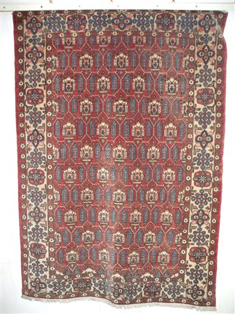 ISAFHAN Persiano Motivo Bottè - metà '800 - in perfette condizioni 195x135