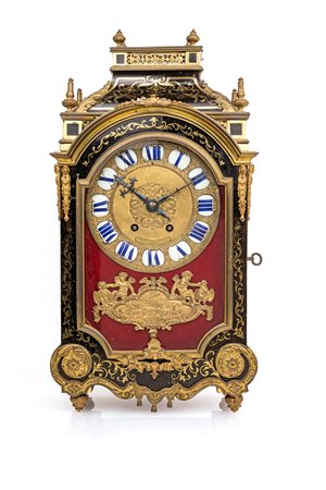  Orologio Boulle in legno ebanizzato, Francia, XVIII secolo