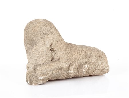  Leone stiloforo d'epoca medievale in pietra