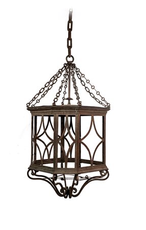  Antica lanterna in ferro