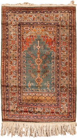  Preghiera con nicchia celeste e molteplici bordure