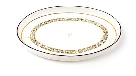  Vassoio ovale in porcellana, Napoli, Real Fabbrica Ferdinandea, fine del XVIII/inizi del XIX secolo