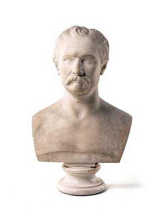 Luigi Bienaimé Busto di gentiluomo con baffi