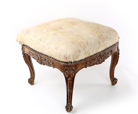  Panchetto in noce d'epoca Luigi XV