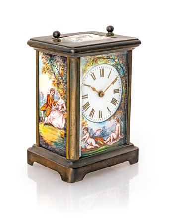  Cappuccina in ottone e smalti policromi, inizi del XIX secolo