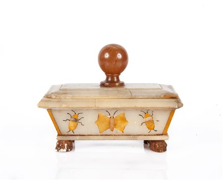  Calamaio in alabastro, XIX secolo