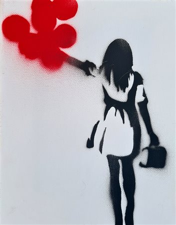 Dismaland Souvenir, 'Girl walking with balloons'