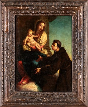 Andrea Sacchi (bottega di) Madonna col Bambino e Sant'Antonio