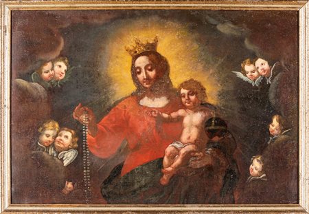 Scuola bolognese del XVII secolo Madonna col Bambino