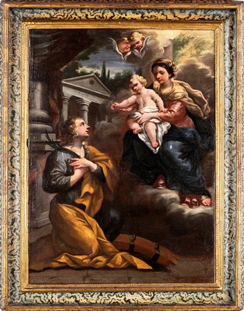 Pietro Paolo Ubaldini (attribuito) Madonna col Bambino e Santa Caterina