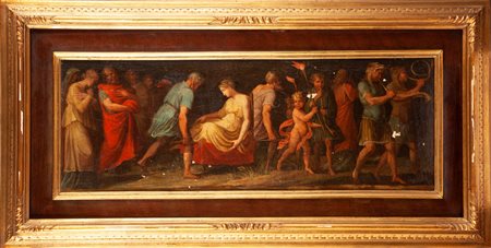 Scuola francese, fine del XVIII secolo Scena di corteo nuziale romano