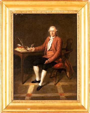 Scuola tedesca del XVIII secolo Ritratto di nobiluomo