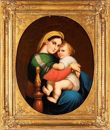 Scuola Italiana del XIX secolo Madonna della Seggiola