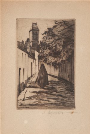  Una suora a passeggio.