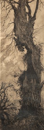Pittore del XIX secolo - Vecchio albero