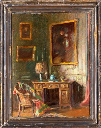 Pittore della fine del XIX secolo Interno di studio