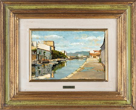 E. Ferrari Il canale Burlamacca a Viareggio