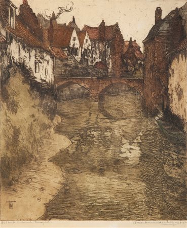 Marten Van der Hoog Il vecchio ponte di Andernarde